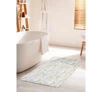 Коврик для ванной комнаты и туалета противоскользящий JOYARTY "Пернатые на ветках" 60х100 см bath_61604_60x100