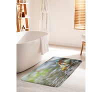 Коврик для ванной комнаты и туалета противоскользящий JOYARTY "Квакша на улитке" 60х100 см bath_32560_60x100