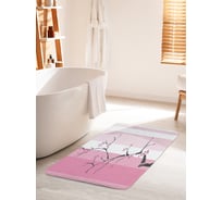 Коврик для ванной комнаты и туалета противоскользящий JOYARTY "Ожившие ветки" 60х100 см bath_18318_60x100