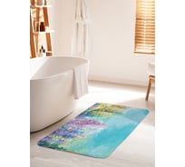Коврик для ванной комнаты и туалета противоскользящий JOYARTY "Небо из цветов" 60х100 см bath_19556_60x100
