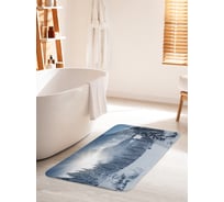 Коврик для ванной комнаты и туалета противоскользящий JOYARTY "Хвойные горы" 60х100 см bath_18887_60x100