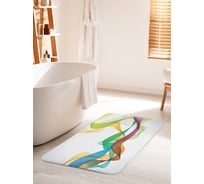 Коврик для ванной комнаты и туалета противоскользящий JOYARTY "Краски путешественники" 60х100 см bath_22235_60x100