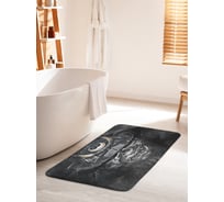 Коврик для ванной комнаты и туалета противоскользящий JOYARTY "Темный самурай" 60х100 см bath_18268_60x100