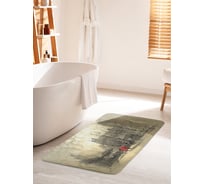 Коврик для ванной комнаты и туалета противоскользящий JOYARTY "Туманный город" 60х100 см bath_19639_60x100