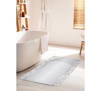 Коврик для ванной комнаты и туалета противоскользящий JOYARTY "Белое окружение" 60х100 см bath_24102_60x100