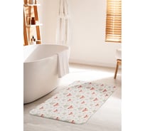 Коврик для ванной комнаты и туалета противоскользящий JOYARTY "Вигвамы и лисы" 60х100 см bath_26722_60x100