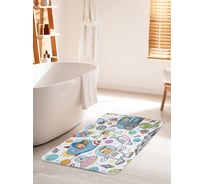 Коврик для ванной комнаты и туалета противоскользящий JOYARTY "Космическое веселье" 60х100 см bath_19579_60x100