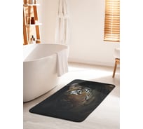 Коврик для ванной комнаты и туалета противоскользящий JOYARTY "Тигр в тени" 60х100 см bath_38683_60x100