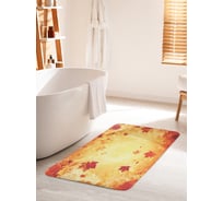 Коврик для ванной комнаты и туалета противоскользящий JOYARTY "Кленовый листопад" 60х100 см bath_85020_60x100