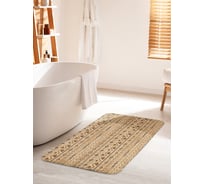 Коврик для ванной комнаты и туалета противоскользящий JOYARTY "Мотивы Африки" 60х100 см bath_34770_60x100