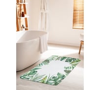 Коврик для ванной комнаты и туалета противоскользящий JOYARTY "Макушки тропиков" 60х100 см bath_38863_60x100