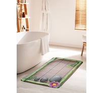 Коврик для ванной комнаты и туалета противоскользящий JOYARTY "Картина медитации" 60х100 см bath_43471_60x100