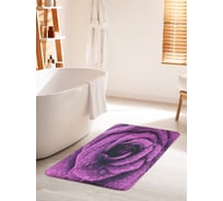 Коврик для ванной комнаты и туалета противоскользящий JOYARTY "Роза в росе" 60х100 см bath_18525_60x100