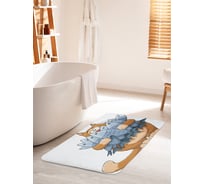 Коврик для ванной комнаты и туалета противоскользящий JOYARTY "Кошачий букет" 60х100 см bath_15553_60x100