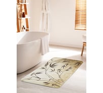 Коврик для ванной комнаты и туалета противоскользящий JOYARTY "Бамбуковая тропа" 60х100 см bath_15781_60x100
