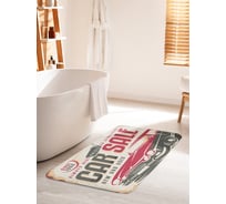 Коврик для ванной комнаты и туалета противоскользящий JOYARTY "Продается авто" 60х100 см bath_15611_60x100