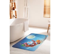 Коврик для ванной комнаты и туалета противоскользящий JOYARTY "Праздничный полет" 60х100 см bath_20060_60x100