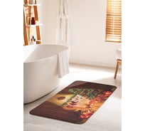 Коврик для ванной комнаты и туалета противоскользящий JOYARTY "Праздничный уют" 60х100 см bath_20077_60x100
