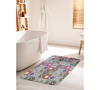 Коврик для ванной комнаты и туалета противоскользящий JOYARTY "Плитка бывает разная" 60х100 см bath_17022_60x100