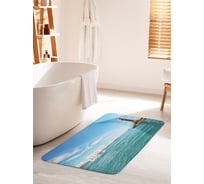 Коврик для ванной комнаты и туалета противоскользящий JOYARTY "Морской маяк" 60х100 см bath_16342_60x100