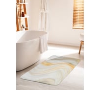 Коврик для ванной комнаты и туалета противоскользящий JOYARTY "Пламенные волны" 60х100 см bath_19434_60x100