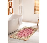 Коврик для ванной комнаты и туалета противоскользящий JOYARTY "Иллюзорное явление" 60х100 см bath_20324_60x100