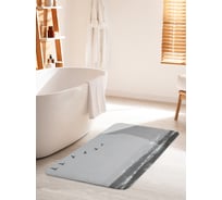 Коврик для ванной комнаты и туалета противоскользящий JOYARTY "Волнистый полет" 60х100 см bath_16698_60x100