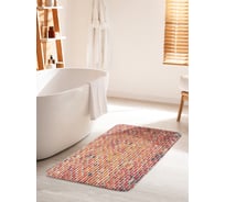 Коврик для ванной комнаты и туалета противоскользящий JOYARTY "Кирпичная стенка" 60х100 см bath_19763_60x100