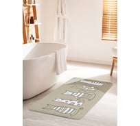 Коврик для ванной комнаты и туалета противоскользящий JOYARTY "Добрые коты" 60х100 см bath_15556_60x100