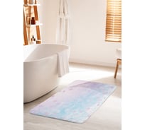 Коврик для ванной комнаты и туалета противоскользящий JOYARTY "Цветочный дождь" 60х100 см bath_14289_60x100