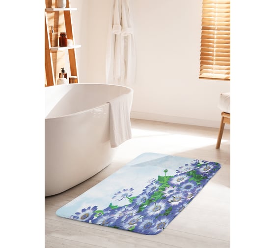 Коврик для ванной комнаты и туалета противоскользящий JOYARTY "Тянущиеся к солнцу" 60х100 см bath_13638_60x100 1