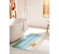Коврик для ванной комнаты и туалета противоскользящий JOYARTY "Звезда загорает" 60х100 см bath_13818_60x100