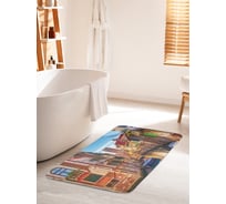 Коврик для ванной комнаты и туалета противоскользящий JOYARTY "Утро в Венеции" 60х100 см bath_13651_60x100