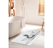 Коврик для ванной комнаты и туалета противоскользящий JOYARTY "Цветущее успокоение" 60х100 см bath_13744_60x100