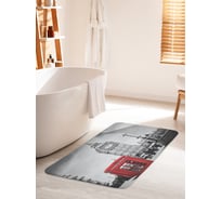 Коврик для ванной комнаты и туалета противоскользящий JOYARTY "Звонок из Лондона" 60х100 см bath_14654_60x100