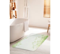 Коврик для ванной комнаты и туалета противоскользящий JOYARTY "Ослепительная растительность" 60х100 см bath_14965_60x100