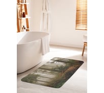 Коврик для ванной комнаты и туалета противоскользящий JOYARTY "Лесной туман" 60х100 см bath_14902_60x100
