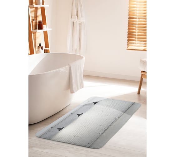 Коврик для ванной комнаты и туалета противоскользящий JOYARTY "Светлая комната" 60х100 см bath_16355_60x100 1