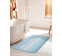 Коврик для ванной комнаты и туалета противоскользящий JOYARTY "Морские песни" 60х100 см bath_13961_60x100