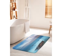 Коврик для ванной комнаты и туалета противоскользящий JOYARTY "Туманное море" 60х100 см bath_16325_60x100