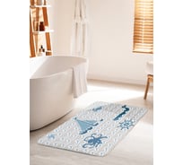 Коврик для ванной комнаты и туалета противоскользящий JOYARTY "Сказка про море" 60х100 см bath_16721_60x100