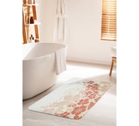 Коврик для ванной комнаты и туалета противоскользящий JOYARTY "Цветочный порядок" 60х100 см bath_14989_60x100