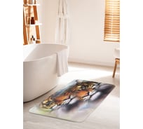Коврик для ванной комнаты и туалета противоскользящий JOYARTY "Иллюзорные тигры" 60х100 см bath_16492_60x100