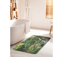 Коврик для ванной комнаты и туалета противоскользящий JOYARTY "Дикий незаметный водопад" 60х100 см bath_15325_60x100