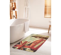 Коврик для ванной комнаты и туалета противоскользящий JOYARTY "Британский телефон" 60х100 см bath_14655_60x100