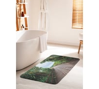 Коврик для ванной комнаты и туалета противоскользящий JOYARTY "Неизвестная дорожка" 60х100 см bath_16763_60x100