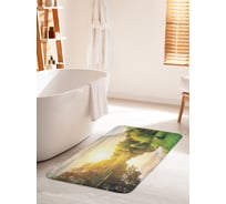 Коврик для ванной комнаты и туалета противоскользящий JOYARTY "Свежее утро у реки" 60х100 см bath_16180_60x100
