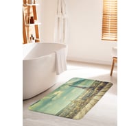 Коврик для ванной комнаты и туалета противоскользящий JOYARTY "Мост вокруг Парижа" 60х100 см bath_16229_60x100