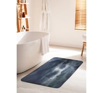 Коврик для ванной комнаты и туалета противоскользящий JOYARTY "Темные облака" 60х100 см bath_16310_60x100