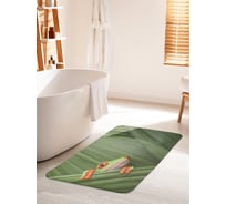 Коврик для ванной комнаты и туалета противоскользящий JOYARTY "Осторожная лягушка" 60х100 см bath_15247_60x100